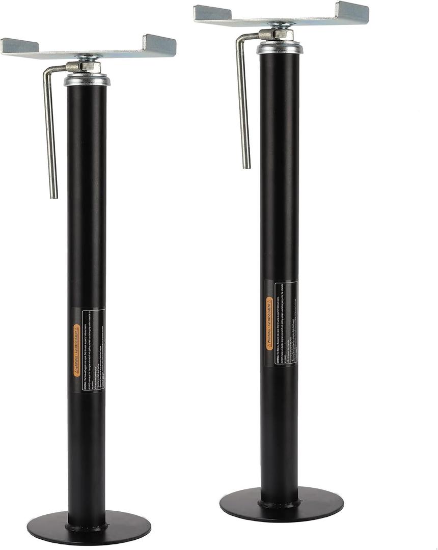 RV Slide Out Support Trailer Stabilizer Jacks, RV Camper Accessories for Travel Trailers - 21.4" to 40" - 5000 Lbs Each - Pack of 2