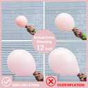 PartyWoo Pale Pink Balloons 140pcs Different Sizes of 18 12 10 5 Inch Light Pastel Baby Pink Balloon Arch Kit for Engagement Bachelorette Baby Shower Easter Birthday Party Decorations Pink-Q01