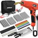 Allturn Plastic Welder, 2 in 1 Plastic Welding Kit, Hot Staples Weld Gun, Car Bumper Repair Kit for Most Plastics, Patent Number D970324(Red)