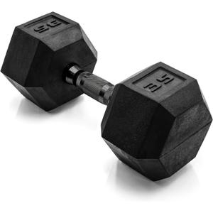 CAP Barbell Coated Hex Dumbbell Weight - Single | 10-120 lbs | Multiple Options