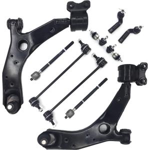 10 Pcs Front Lower Control Arm With Ball Joint Set & Suspension Kit Compatible With 2004-2009 Mazda 3, 2006-2014 Mazda 5