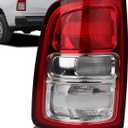 Chrome Bezel Halogen Tail Lights Compatible With 2019-2024 RAM 2500, Non-LED Models Direct Fit Rear Brake Lamp Chrome Bezel, 55112989AE CH2800221(Left Driver Side)