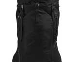 THE NORTH FACE Terra 65 Backpack | Unisex Hiking Pack, Cinch-Top Opening with Zipper Access, Padded Hipbelt, Pole & Ice Axe Attachments, TNF Black/Asphalt Grey-NPF, Small/Medium