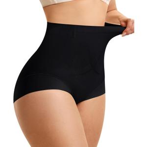 Nebility Tummy Control Underwear for women High Waisted Shapewear Butt Lifting Panties Body Shaper Girdle (X-Large, Black)