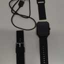 Smart Watches for Women/Men, Smart Watch for Android Phones and iPhone Compatible, Alexa Built-in, 1.8" Fitness Watches for Women, IP68 Waterproof /Bluetooth Call, Heart Rate/Sleep Monitor, Black