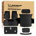 Michelin Vehicle Mat, All-Weather TPE Custom Fit Liner for Tesla Model Y 5 Seat Floor Mats 2025-2027 (10 Piece), Elite