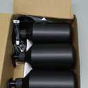 No Drill Wall Mount Shampoo and Conditioner Dispenser for Shower Gel Body Wash Soap Bottle Container Pump Black Refillable 3 Chamber Bottles, Bathroom Shampoo Dispenser for Shower Set Wall Mounted