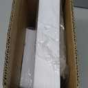 Aya's 60ct Square Plastic Disposable Plates, White - 9.5-Inch 30 Dinner and 6.5-Inch 30 Salad Plates for Party - Heavy-Duty Hard Plastic Design for Wedding, Event, Christmas, and Thanksgiving