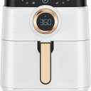 Air Fryer, ALLCOOL Airfryer Oven 8QT Large 1700W 8-in-1 with Touch Screen Air Fryers Dishwasher Safe Nonstick Basket Freidora de Aire 36 Recipes BPA & PFOA Free White