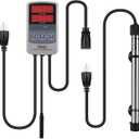 hygger Pinpoint Saltwater Aquarium Heater with Digital Thermostat IC Temp Controller, Titanium Tube Submersible Fish Tank Heater for Coral Reef 500 Watt (500w for 60-120 Gal)
