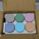 DRKIO 6 Pack Glass Baby Food Storage Containers - 4 Oz Baby Food Jars with Lids Baby Food Maker Microwave Dishwasher Freezer Safe 100% Leak Proof BPA Free Reusable