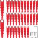 32 Pack CMZST0803 CMZST080 Serrated Replacement Blades Compatible with Craftsman CMCST910,CMCST910M,CMCST910M1 Series Trimmer Polycarbonate Head, Flexible Blades with Screw Parts (37 Pack)