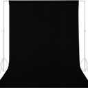 GFCC Black Backdrop - 6FTX9FT Black Photo Backdrop for Photoshoot Background for Photography Screen Video Recording Picture Background