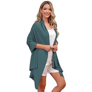Eeeuityoo Tencel Shawl Wraps Women's Girls Shrug for Evening Dress Wedding Cape Cover Up 1920s Shawl