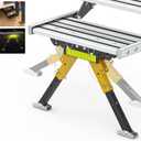Sulythw Upgraded RV Step Stabilizer Kit for 5th Wheels Travel Trailers Motorhomes Solid Stance RV Step Stabilizer Accessories for Outside Adjusted Height from 3.5" to 13.97" Easy to Fold