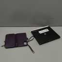 Defencase Compatible with iPhone 17 Case Wallet with RFID Blocking Card Holder for Women and Men, Fashion PU Leather Magnetic Snap Flip Zipper Strap Wallet Phone Case for iPhone 17 6.3", Purple