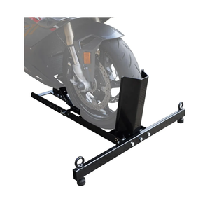 Jack Boss Motorcycle Wheel Chock, Motorcycle Stand Up to 1800LBs, Wide Range 3 Inch to 5 Inch Support Adjustable Front Tire Stand Chocks for Trailer and Truck, Suitable for Most Motorcycles