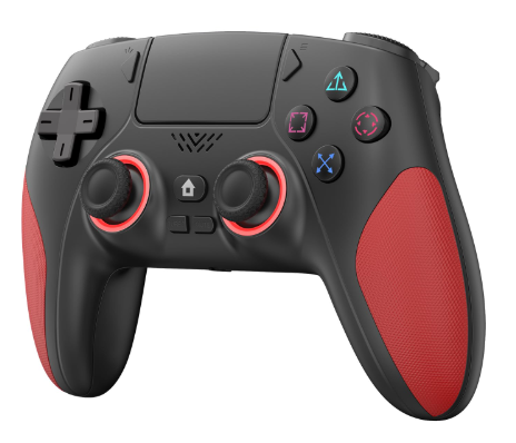 IWGAME RGB Light Wireless Controller With Back Buttons, Gaming Controller with Hall Effect Joysticks & Triggers Support Programmable, Reamp, Turbo Functions, Dual Vibration, 3.5MM Audio Jack(Black)