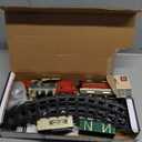 Electric Train Set for Kids Ages 3-8, Battery Operated Toy Train with Lights and Sounds, 3 Cars and 10 Tracks for Christmas and Year Round Play (Classic Round Train Set)