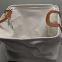 Fabric Storage Bin Organizer Toy Box Large Laundry Hamper Makeup Container Cute White