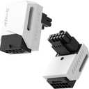 EZDIY-FAB PCIe 5.1 Adapter - 600W 12+4pin,16pin 12VHPWR GPU Power Connector,12V-2x6 GPU Adapter,90 Degree Right Angle - Compatible with RTX 3090Ti, 4070Ti, 4080, 4090 GPU - STD Type, White, 1 Pack