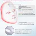 Red Light Therapy for Face, Blue LED Light Therapy Mask, 7-1 Colors LED Facial Skincare Mask at Home, USB Rechargeable, Cordless