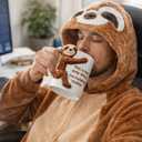 Funny Sloth Hug Coffee Mug - Cute Sloth Gifts For Coworkers Women & Men - White Elephant Gifts for Adults, Funny Office Present