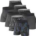 Pair of Thieves Soft Cotton Boxer Briefs for Men Pack ( 8 Pack) - Tagless Mens Underwear for All-Day Comfort and Support, XL, Color Black/Gray