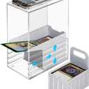 NiHome Clear Acrylic Trading Card Scanner Stand for MTG Cards, Compatible with Manabox & TCGplayer App, Quickly Scan Sleeved and Unsleeved Cards, Card Slinger Scanstand Accessories