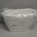 Rejomiik Small Trash Can, 3.5 Gallon Slim Garbage Can Plastic Waste Basket with Handles Container Bin for Narrow Spaces Bathroom, Bedroom, Kitchen, Office at Home, White (1 Pack)