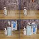 SEANADO Face Mask Dispenser 3 Compartment Acrylic Glove Box Holder Hygiene Station for Disposable Face Masks, Emesis Bag, Shoe Cover and Hairnet, Wall Mount Holes or Tabletop Holder Clear