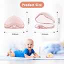 Smlpuame Pacifier Case,3 Pack BPA Free Pacifier Holder Case,Transparent Container Box for Baby Binky（Not Included),Essential Pacifier Accessories,Alway Keep Paci Clean,Easy to Clean(Pink)