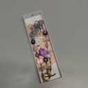 Phone Charm for Women, Anti-Theft Phone Wrist Strap, Hands-Free & Detachable Cellphone Lanyard Chain with Tether Tab (Amethyst Glow)