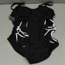 OYOANGLE Women's Maternity One Piece Swimsuits Cut Out Spaghetti Strap Pregnancy Bathing Suits Swimwear, Size M