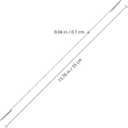 STOBOK 100 Pcs White Elastic Rope Mask Bands with Metal Barbs 14 Inch Stretch Cords for Hats DIY Crafts Face Masks and Fastening