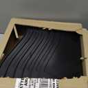 Storex Large Book Bin - Interlocking Plastic Organizer for Home, Office, and Work Space - Black, 6-Pack (70109E06C)