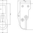 2-5/16" Heavy Duty Adjustable Trailer Coupler Channel-Mount SAE Class IV 15000 lbs Black