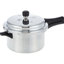 Prestige Popular Aluminum Pressure Cooker, 4 Liters, Silver