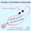 Airtags Holder Airtags Necklace Kid Adult, Airtags Kids Hidden | Adjustable Air Tag Necklace Kids, Adults | Waterproof Airtags Case (Blossom)