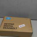 Veise Fingerprint Door Lock Set, Keyless Entry Door Lock, Front Handle Set, Electronic Keypad Deadbolt with Lever Handle, 2 Keys, Auto-Locking, One-time Codes, Easy to Install, Matte Black