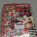 XCHI Buffalo Plaid Love Hearts Roses Flowers Valentine's Day Placemats Set of 6 Table Mats for Party Home Kitchen Dining Table Decorations 12x18 Inch