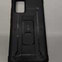 Lanhiem Galaxy Note 20 Case, Built-in Screen Protector with Fingerprint Film Waterproof Dustproof Case, Full Body Heavy Duty Protective Cover for Samsung Galaxy Note 20 6.7 inch (Black/Clear)