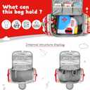 Carrying Case Compatible with Little Tikes for Story Dream Machine Books Starter Set, Portable Storage Bag with Handle and Shoulder Strap for Storytime, Storybook, Character Accessories (Play)