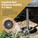 SnapPad Mini 5.5 Single RV Pads  Precise Fit for Travel Trailers - Compatible with Major RV Brands & Leveling Systems - for 5.5 Round Jack Feet  Accurate RV Accessories for LCI Tongue Jacks