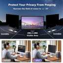 SCRMMQH Magnetic 24 Inch Privacy Screen for Monitor 16:9 Aspect Ratio Hanging Removable Privacy Screen for Computer Monitor, Anti Glare Blue Light Filter, Eye Protection