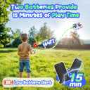 Foam UFO Drone for Kids RC Plane with Colorful LED Lights, Remote Control Helicopter with Auto Hover, 2 Batteries (15 Mins Flight)