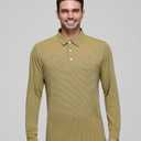 Mens Golf Shirts Long Sleeve Moisture Wicking Collared Work Business Casual Tennis Polo Shirts for Men (XXXL)