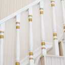 Baby Gates for Stairs with Banister, Guard Safety Net for Baby, 10ft x 3ft Stair Railing Mesh Barrier for Kids, Cats, Dogs, Child Safety Rail Guard, White
