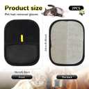 Pet Hair Removal Glove for Cats & Dogs, 2PCS Electrostatic Gloves Pet Hair Removal, Pet Hair Remover Brushing Glovesfor HairRemoval, for Couch, Furniture, Carpet, Curtain