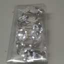 Romantic Angels 12PCS Shower Curtain Hooks Rings for Bathroom, Stainless Steel Rust Resistant Decorative Rhinestones Shower Curtain Hooks for Shower Curtains and Shower Rod (Silver)